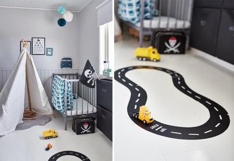 Blanco en textiles y muebles en una casa donde viven niños 8
