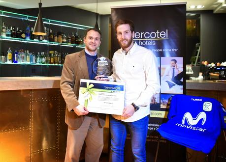 Pola recibió el ‘Trofeo Sercotel Hoteles-Inter Movistar’ al mejor jugador del mes de enero