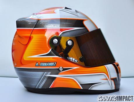 Arai Ck6 Karting pintado para Arnau Fernández