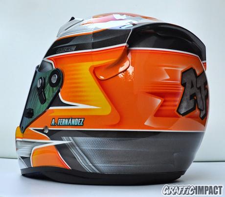 Arai Ck6 Karting pintado para Arnau Fernández