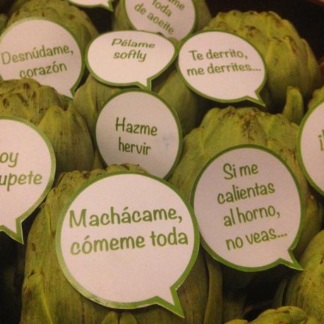 Linguini con alcachofas