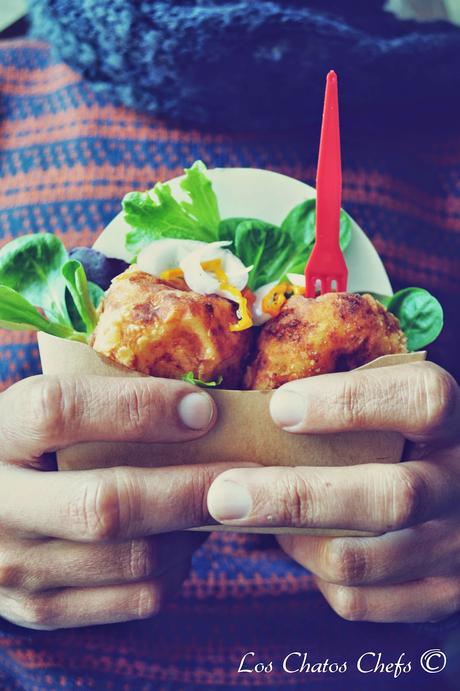 Papas rellenas con salsa criolla. Reto Cooking the Chef. Papas rellenas con salsa criolla. Reto Cooking the Chef.