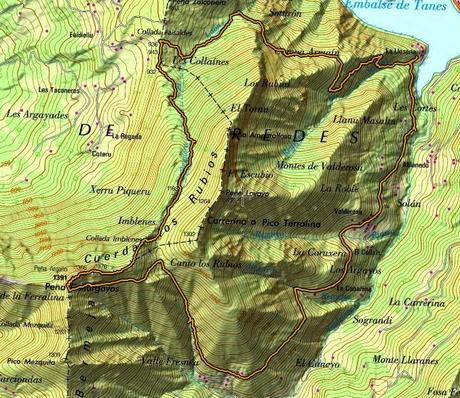 CUYARGAYOS (CIRCUITO DESDE EL EMBALSE DE TANES) CUYARGAYOS (CIRCUITO DESDE EL EMBALSE DE TANES)