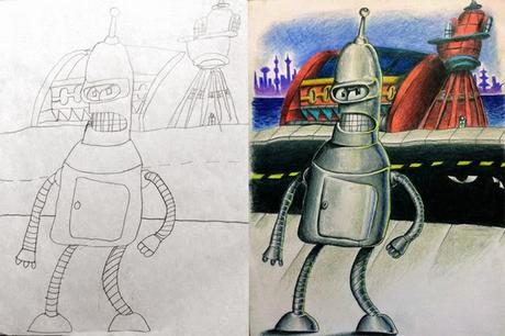 El artista de los tatuajes Fred Giovannitti trae a la vida los dibujos de sus hijos pequeños El artista de los tatuajes Fred Giovannitti trae a la vida los dibujos de sus hijos pequeños