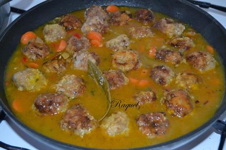 Albóndigas con Verduras y Jerez Fino La Ina Albóndigas con Verduras y Jerez Fino La Ina