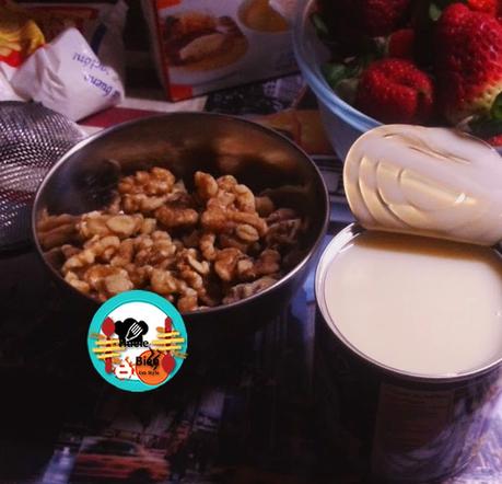 Tarta de queso con nueces y miel Tarta de queso con nueces y miel