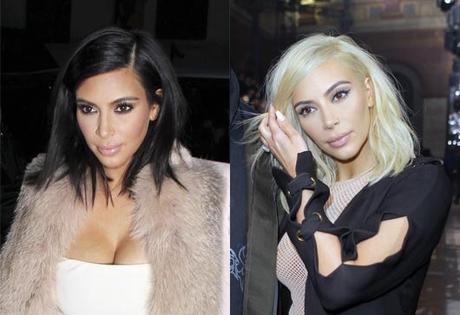 Kim Kardashian se pasa al rubio platino Kim Kardashian cambio de look
