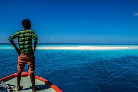 Llegando a nuestro sandbank