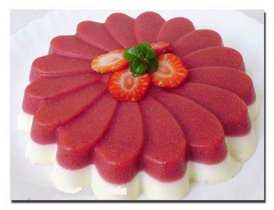 Panacotta de fresa Panacotta de fresa