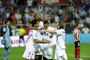 Dos goles de Kanoute en el triunfo del Sevilla ante el Atletic( 4-3)