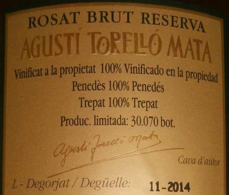 Cava Rosat Trepat Brut 2011, de Agusti Torrelló Mata