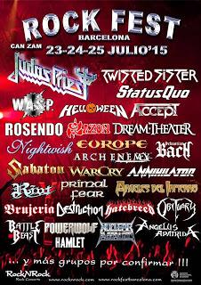 Venom cierran el cartelón del Rock Fest Bcn 2015 Venom cierran el cartelón del Rock Fest Bcn 2015