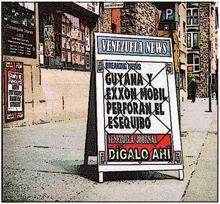 Newsstand tipo cómic - ExxonMobil y Esequibo de Venezuela