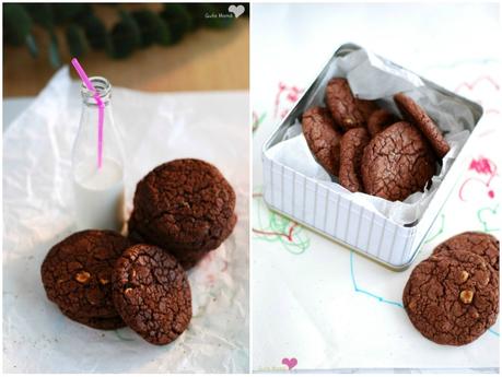 Cookies de dos chocolates y avellanas Cookies de dos chocolates y avellanas