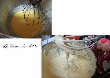 Tarta capuchina decorada con merengue y almendras Tarta capuchina decorada con merengue y almendras