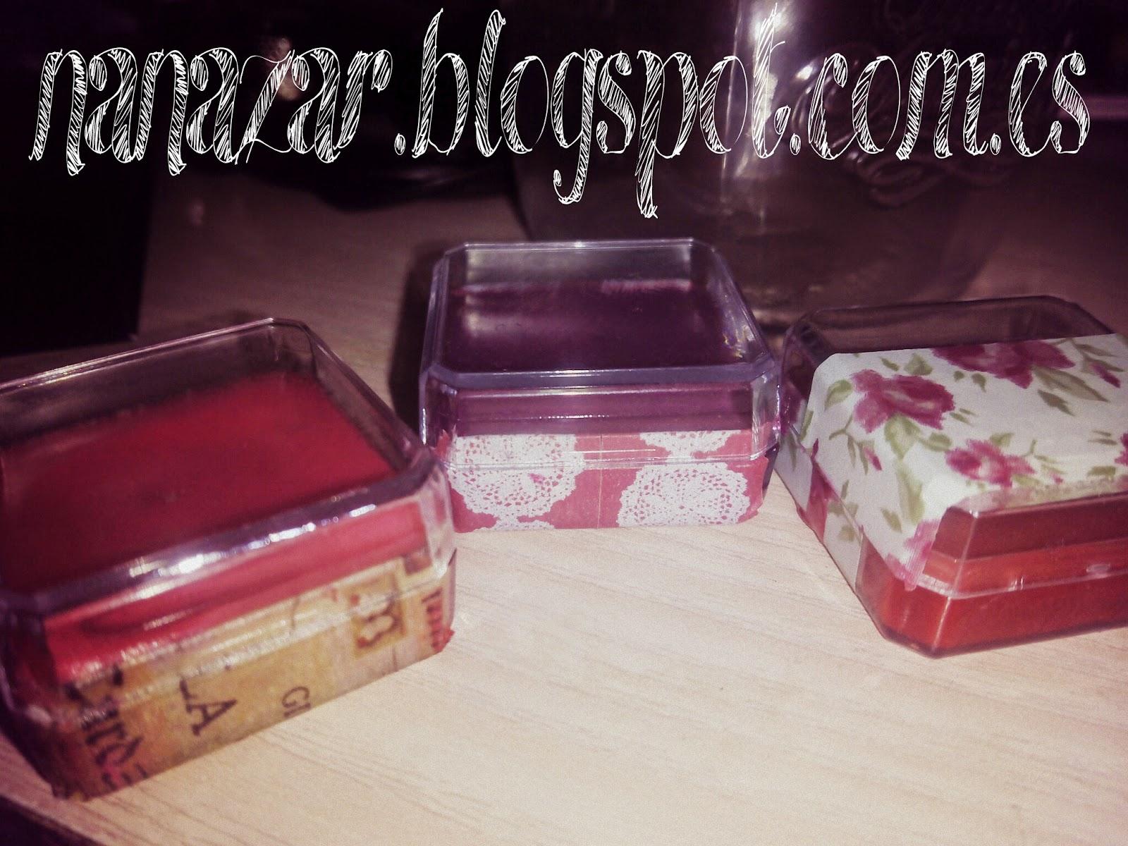 Bálsamo labial con color casero Bálsamo labial con color casero