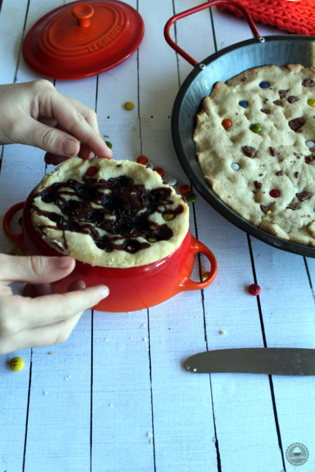 Cookie gigante de mantequilla y lacasitos #quericomami