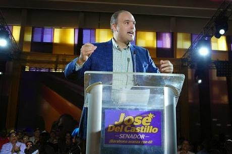 José del Castillo proclama su precandidatura a senador.