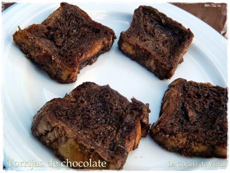 Torrijas de Chocolate al microondas Torrijas de Chocolate al microondas