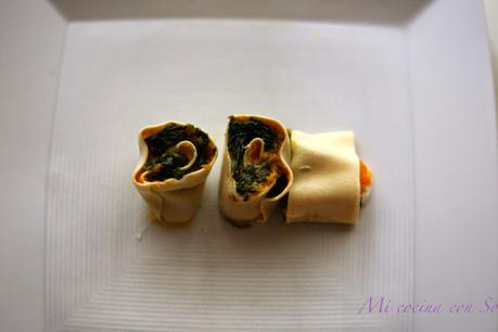 ROTOLO DE CALABAZA Y ESPINACAS DE JAMIE OLIVER: ROTOLO DE CALABAZA Y ESPINACAS DE JAMIE OLIVER: