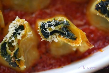 ROTOLO DE CALABAZA Y ESPINACAS DE JAMIE OLIVER: ROTOLO DE CALABAZA Y ESPINACAS DE JAMIE OLIVER: