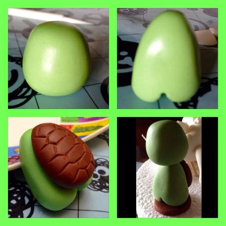 Tarta y paso a paso tortuga ninja en fondant Tarta y paso a paso tortuga ninja en fondant