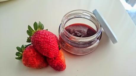 Salsa de fresa vegana Salsa de fresa vegana