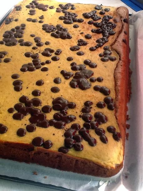 BROWNIE CON CREMA DE PLÁTANO BROWNIE CON CREMA DE PLÁTANO