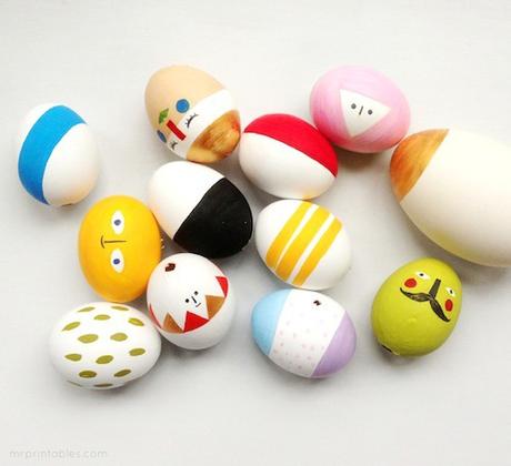 huevos de pascua decorado infantil