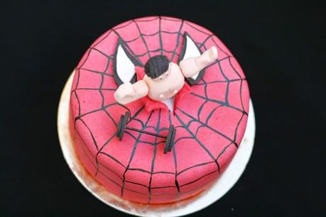 Tarta Spiderman para cumpleaños