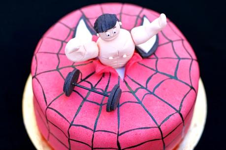 Tarta Spiderman para cumpleaños