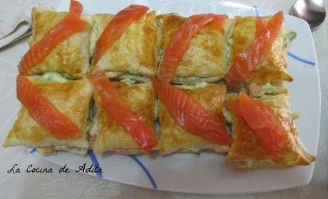Hojaldres rellenos de ensaladilla Hojaldres rellenos de ensaladilla