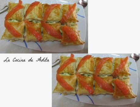 Hojaldres rellenos de ensaladilla Hojaldres rellenos de ensaladilla