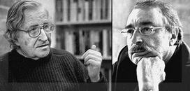 Ramonet entrevista a Chomsky para la televisión argentina Quién habría imaginado a Noam Chomsky en nuestra pantalla chica tiempos de ATC.