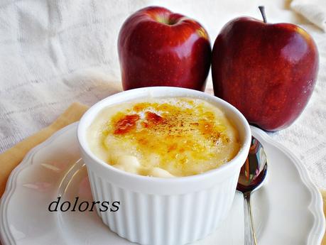 Crema catalana con sorpresa de manzana