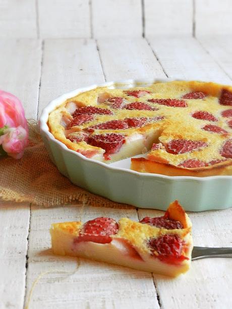 Flaugnarde de fresas Flaugnarde de fresas