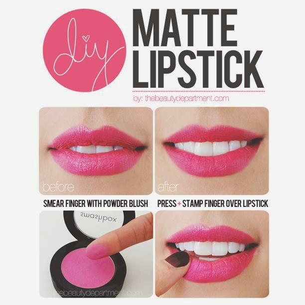 CONVIERTE UN LABIAL CON BRILLO EN UN LABIAL MATE. CONVIERTE UN LABIAL CON BRILLO EN UN LABIAL MATE.