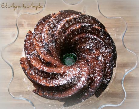 Bundt cake de chocolate y café El Ágora de Ángeles bundt cake de chocolate y café