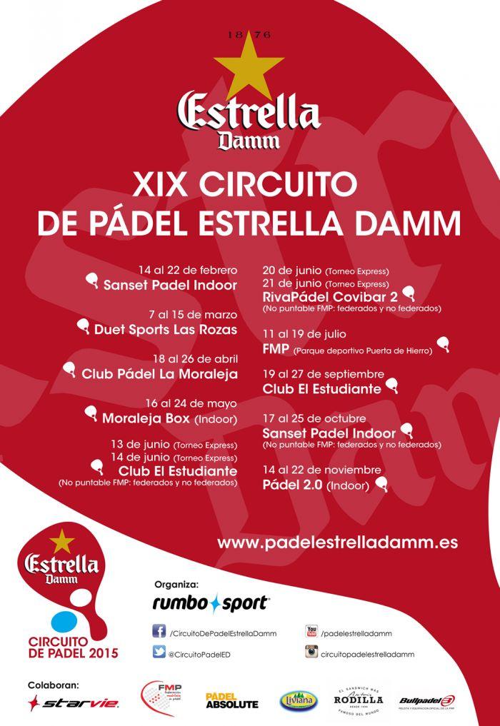 Llega una nueva edición del Circuito de Pádel Estrella Damm Llega una nueva edición del Circuito de Pádel Estrella Damm