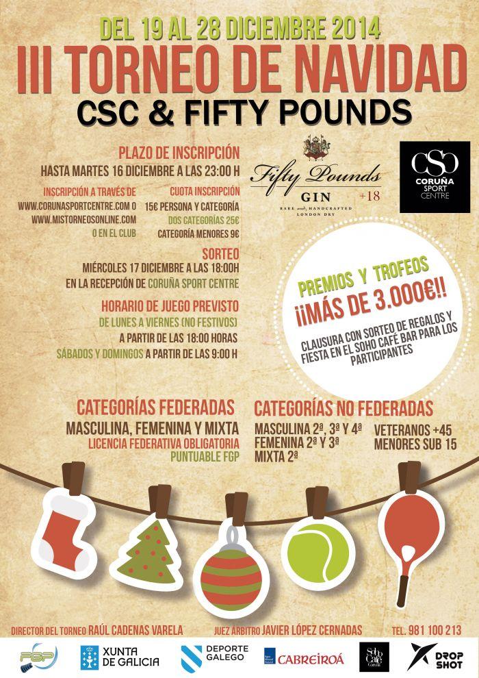 III Torneo de Navidad CSC & Fifty Pounds III Torneo de Navidad CSC & Fifty Pounds