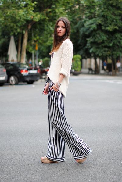 HOY NOS VESTIMOS A RAYAS! COMO COMBINARLAS 309tendencias-2013-pantalon-palazzo-stripes-street-style-blogger-fashionvibe-zina