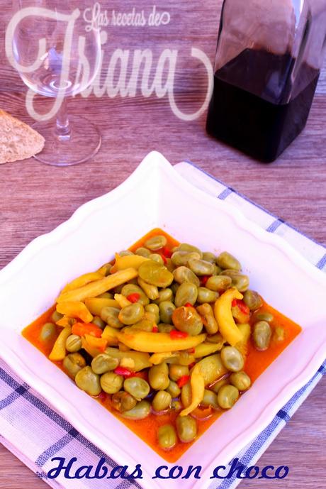Habas con choco Habas con choco