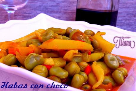Habas con choco Habas con choco