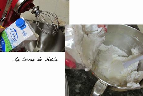 Fresón con nata, en cestos de chocolate Fresón con nata, en cestos de chocolate