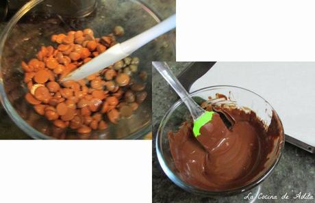 Fresón con nata, en cestos de chocolate Fresón con nata, en cestos de chocolate