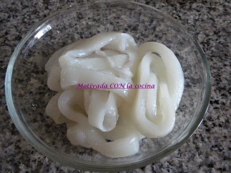 Cazuelada de patatas y calamares Cazuelada de patatas y calamares