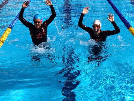 Visita en la Fira de la Marató de Barcelona y domingo Test de Neopreno Sailfish , Neda el Món.