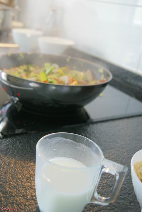 Guiso de pavo con verduras al wok Guiso de pavo con verduras al wok