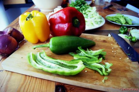 Guiso de pavo con verduras al wok Guiso de pavo con verduras al wok