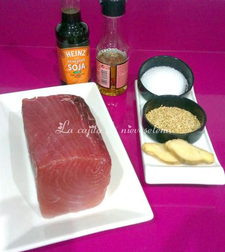 Tataki de atún con ajoblanco - Cocinas del Mundo (Japón) Tataki de atún con ajoblanco - Cocinas del Mundo (Japón)